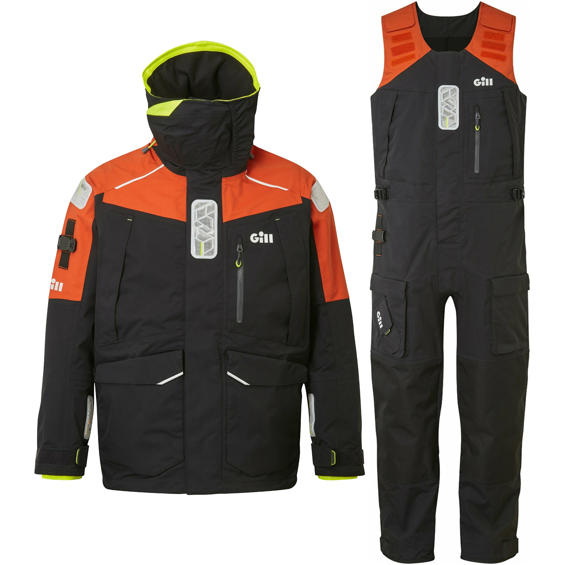 2026 Gill Männer OS1 Ocean Segelanzug GMOS1CS - Graphite / Orange